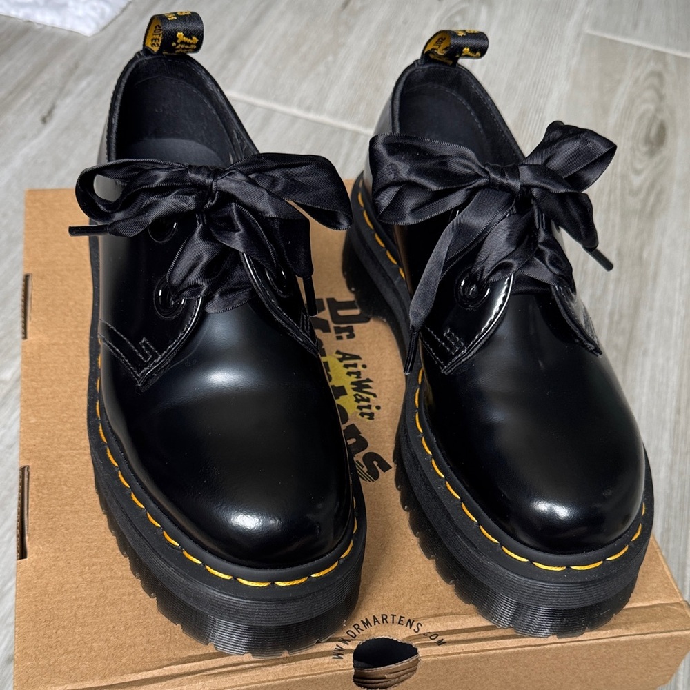 Dr. Martens Black Leather Oxfords